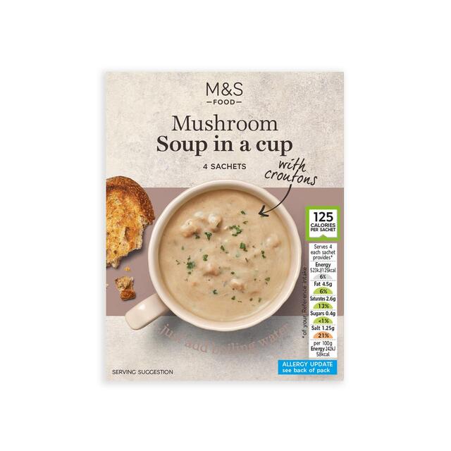 M&S Creamy Mushroom Cup Soup thumbnail 2