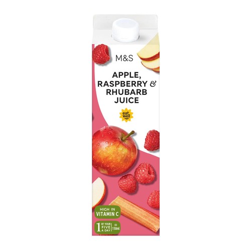 M&S Apple, Raspberry & Rhubarb Juice