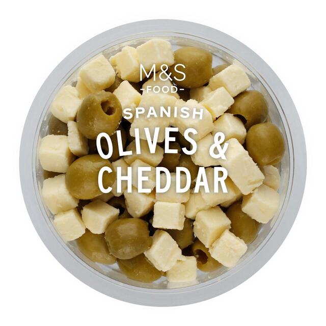 M&S Manzanilla Olives & Cheddar Cheese