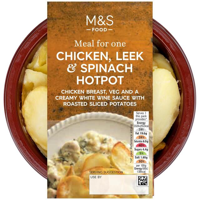 M&S Chicken, Leek & Spinach Hotpot