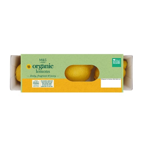 M&S Organic Unwaxed Lemons thumbnail 2