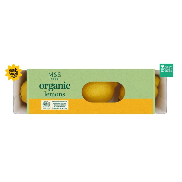 M&S Organic Unwaxed Lemons thumbnail 2