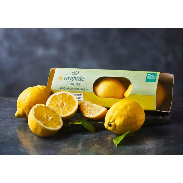 M&S Organic Unwaxed Lemons thumbnail 3