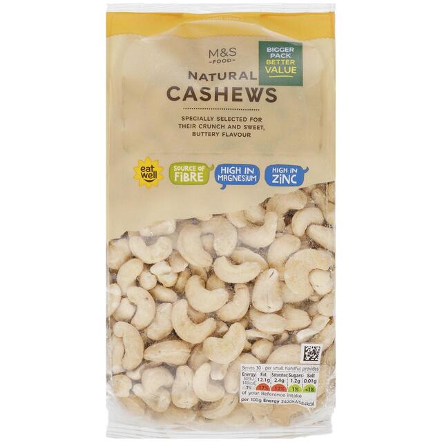 M&S Natural Cashew Nuts
