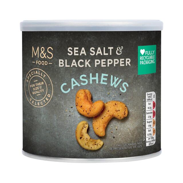 M&S Sea Salt & Black Pepper Cashews thumbnail 3