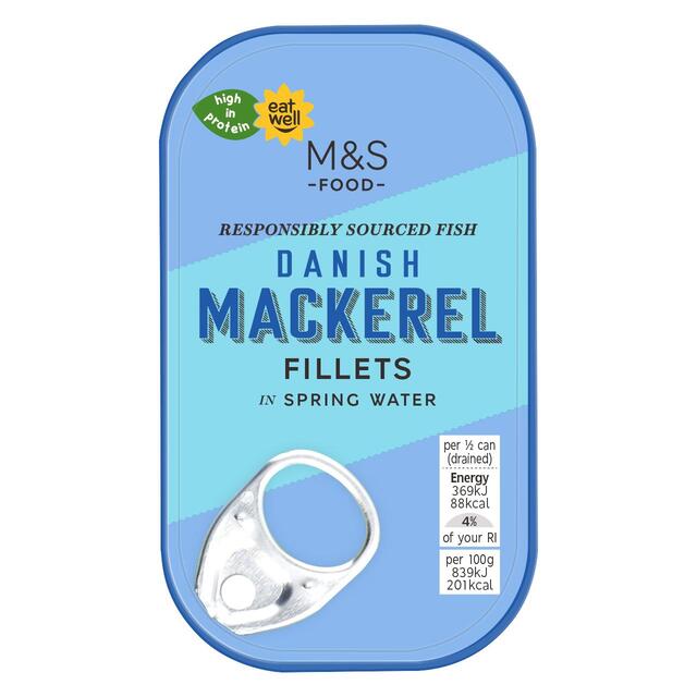 M&S Danish Mackerel Fillets in Spring Water thumbnail 2