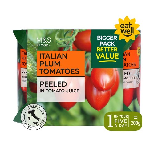 M&S Italian Peeled Plum Tomatoes thumbnail 2