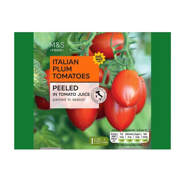 M&S Italian Peeled Plum Tomatoes thumbnail 3