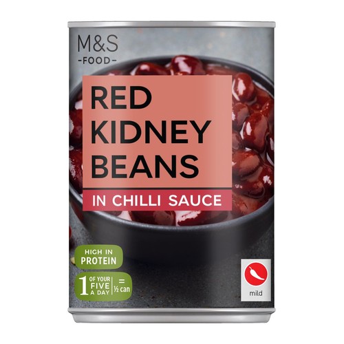 M&S Red Kidney Beans In Chilli Sauce