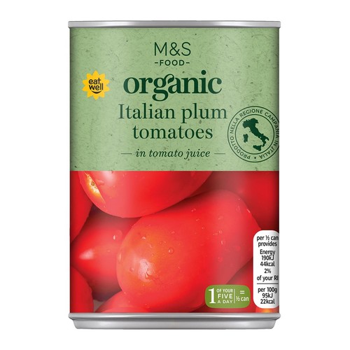 M&S Organic Italian Plum Tomatoes thumbnail 2