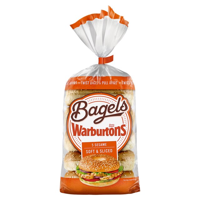 Warburtons Soft & Sliced Sesame Bagels thumbnail 2
