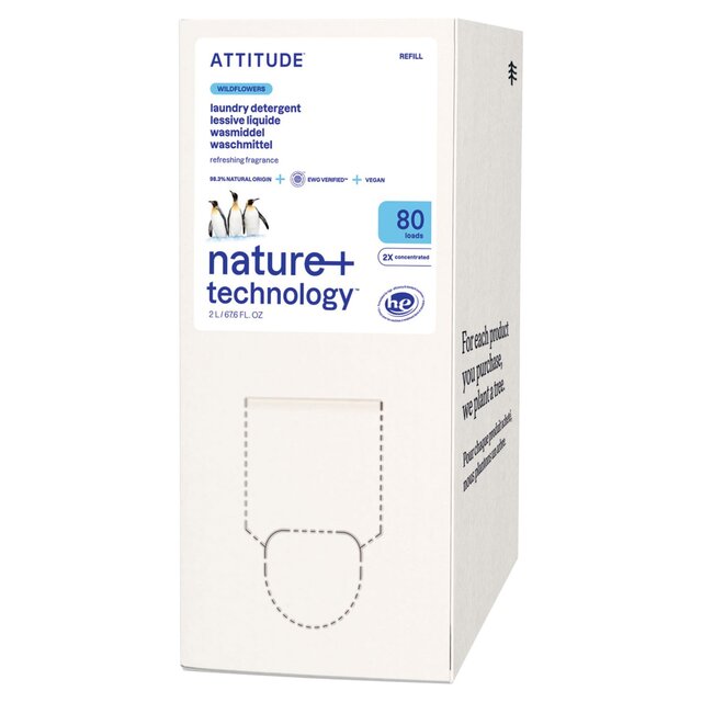 Attitude Bulk to Go Laundry Liquid Wildflowers 80 Washes