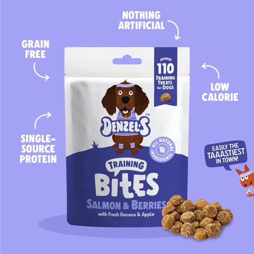 Denzel's Salmon & Berries Training Bites thumbnail 3