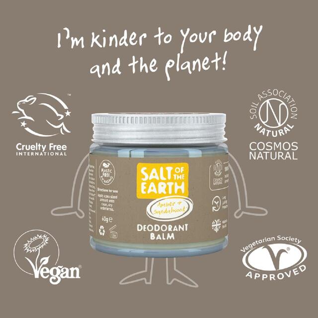 Salt of the Earth Amber & Sandalwood Natural Deodorant Balm thumbnail 3