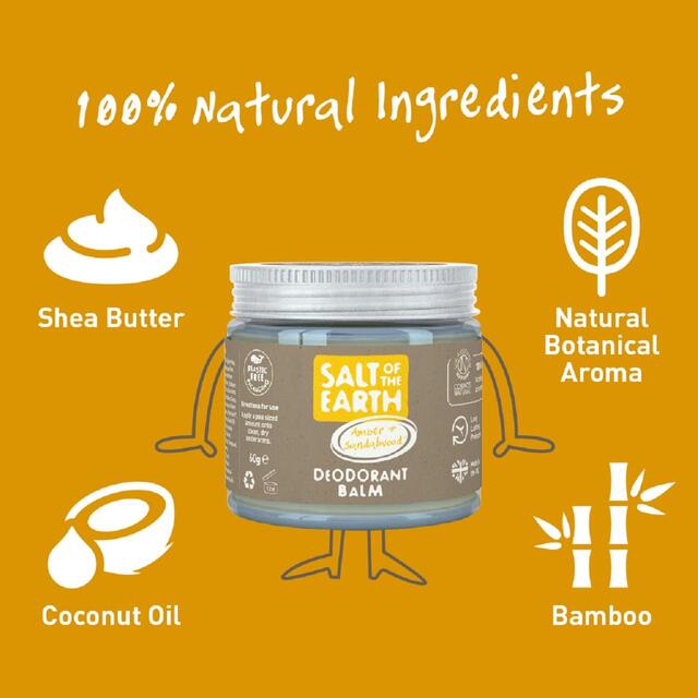 Salt of the Earth Amber & Sandalwood Natural Deodorant Balm thumbnail 4