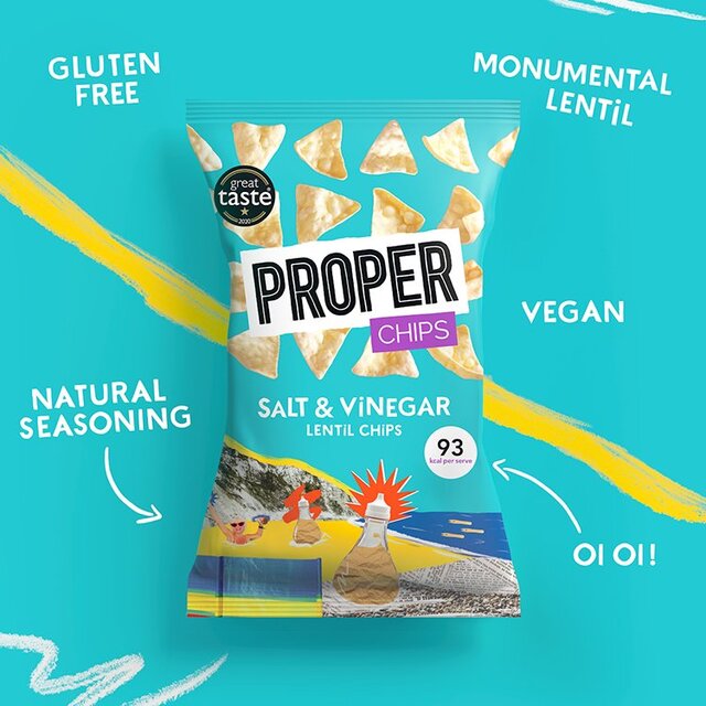 Properchips Salt & Vinegar Lentil Chips thumbnail 3