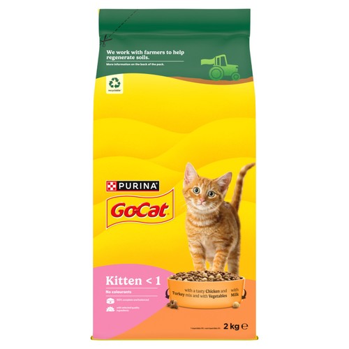 Go-Cat Kitten Chicken Turkey and Milk Dry Cat Food  thumbnail 2