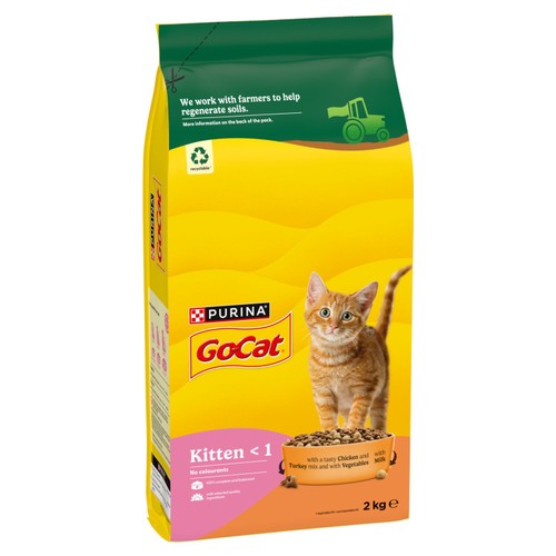 Go-Cat Kitten Chicken Turkey and Milk Dry Cat Food  thumbnail 3
