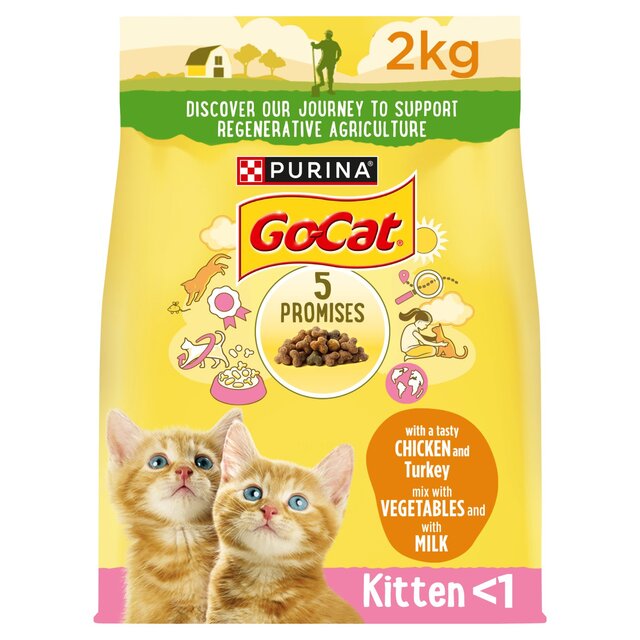Go-Cat Kitten Chicken Turkey and Milk Dry Cat Food