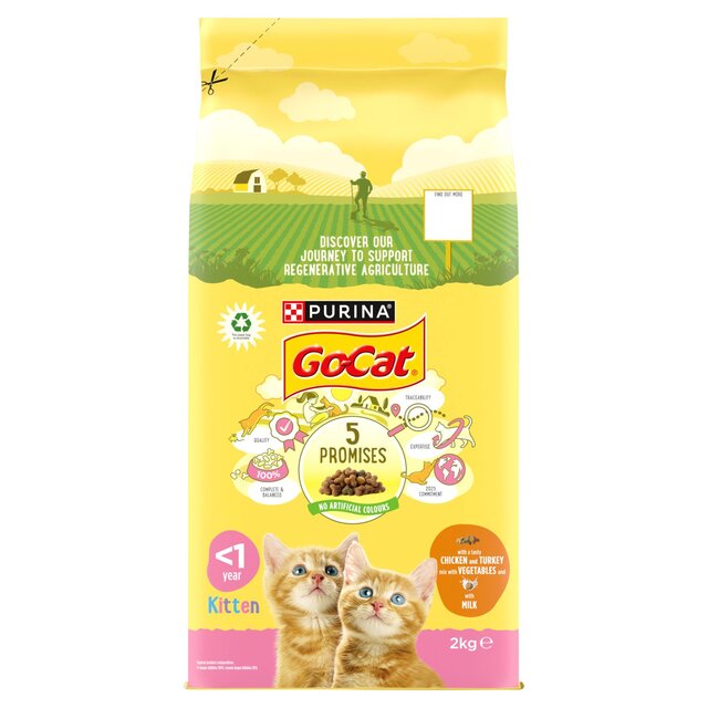 Go-Cat Kitten Chicken Turkey and Milk Dry Cat Food thumbnail 2