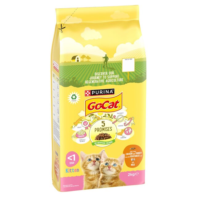 Go-Cat Kitten Chicken Turkey and Milk Dry Cat Food thumbnail 3