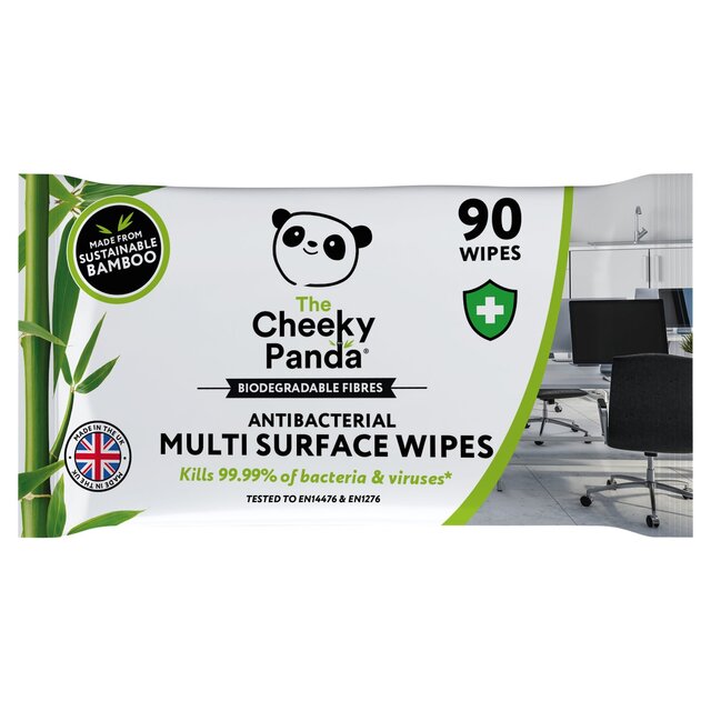 The Cheeky Panda 100% Bamboo Antibacterial Multi Surface Wipes