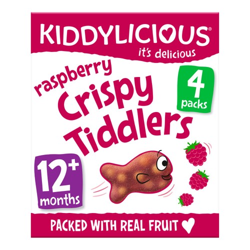 Kiddylicious Raspberry Crispy Tiddlers Baby Snacks Multi thumbnail 3