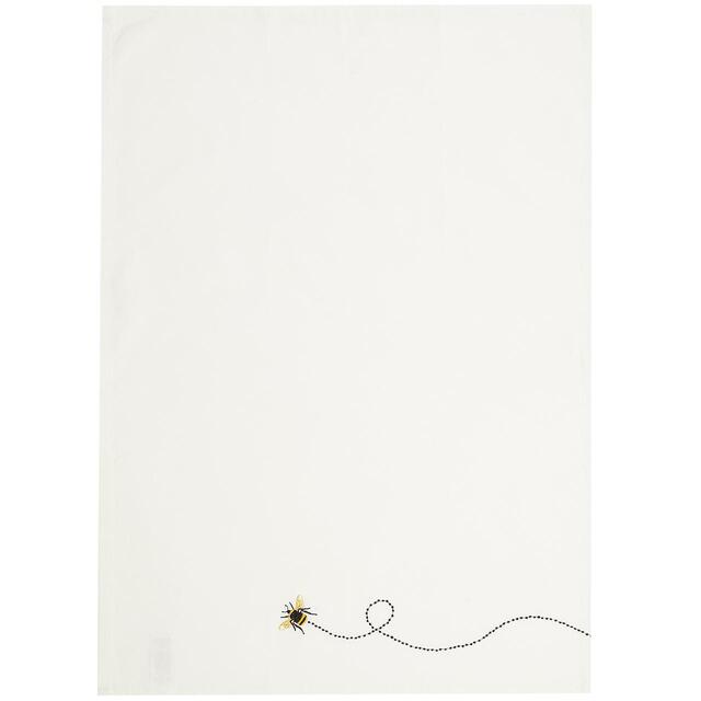 M&S Pure Cotton Bee Tea Towels, Yellow Mix thumbnail 4