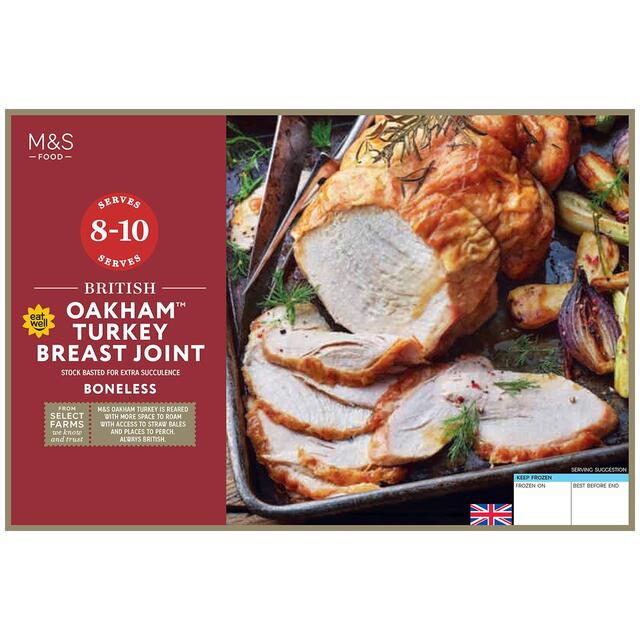 M&S British Oakham Turkey Breast Joint Boneless Frozen thumbnail 2