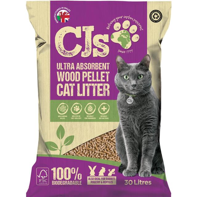 CJ's Wood Pellet Cat Litter
