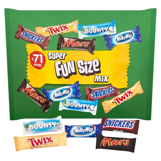 Mars, Twix, Bounty, Snickers, Milky Way Funsize Chocolate  Bars Party Bag thumbnail 2