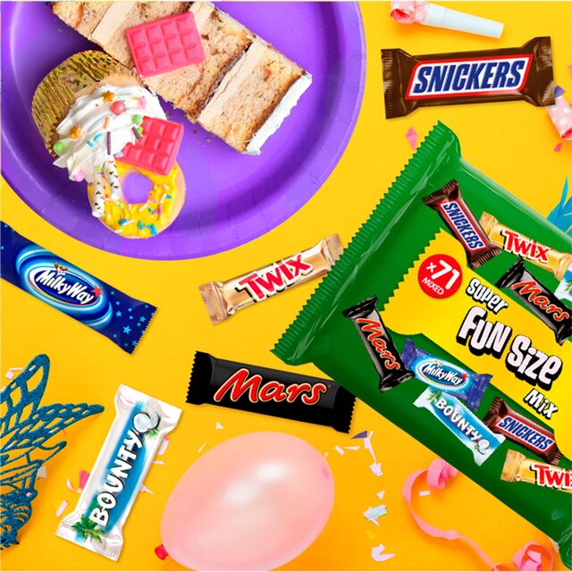 Mars, Twix, Bounty, Snickers, Milky Way Funsize Chocolate  Bars Party Bag thumbnail 4