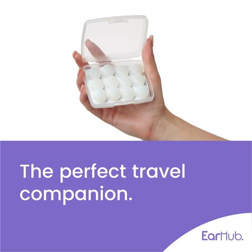 EarHub Sleepwell Soft Silicone Earplugs 12 pair thumbnail 4