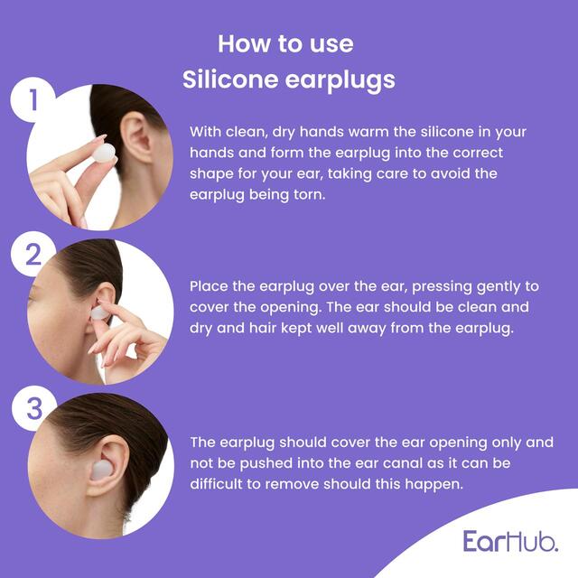 EarHub Sleepwell Soft Silicone Earplugs 12 pair thumbnail 3