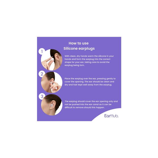 EarHub Sleepwell Soft Silicone Earplugs 3 Pair thumbnail 5