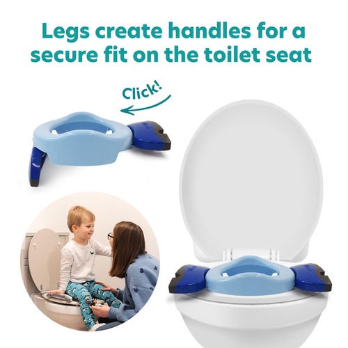 Potette Plus 2in1 Folding Portable Potty, White thumbnail 7