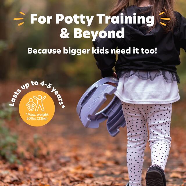 Potette Plus 2in1 Folding Portable Potty, White thumbnail 2