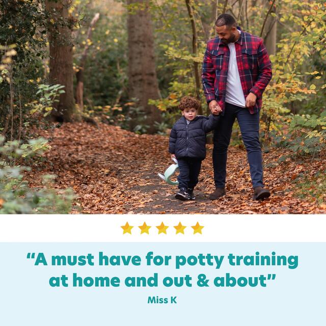 Potette Plus 2in1 Folding Portable Potty, White thumbnail 6