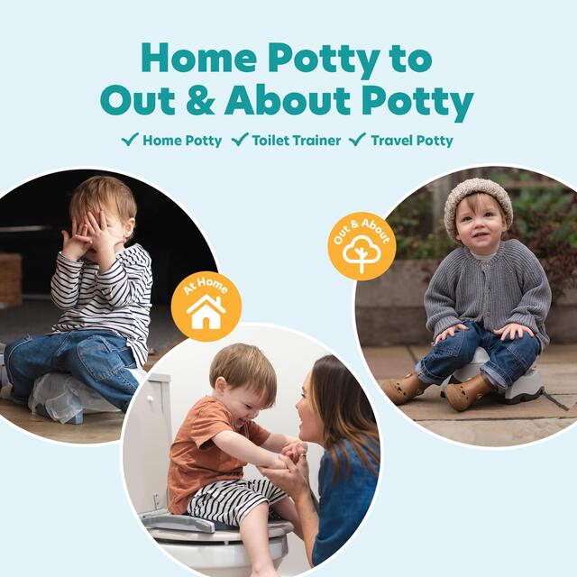Potette Plus 2in1 Folding Portable Potty, White thumbnail 7