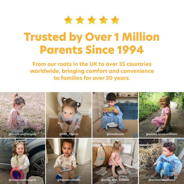 Potette Plus 2in1 Folding Portable Potty, White thumbnail 9