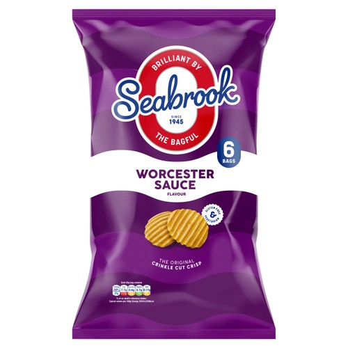 Seabrook Crinkle Cut Lea & Perrins Worcestershire Sauce Crisps