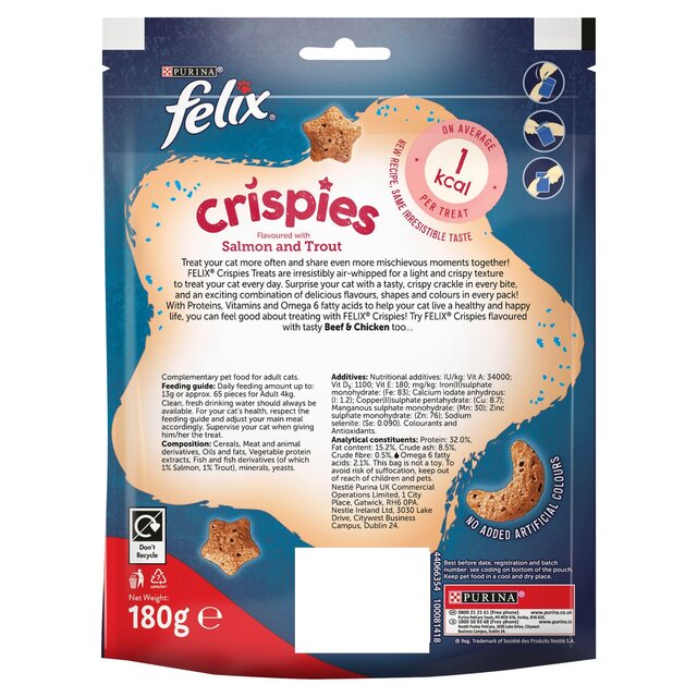 Felix Crispies Salmon and Trout Cat Treats thumbnail 2