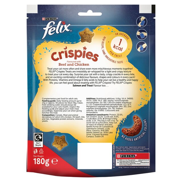 Felix Crispies Chicken and Beef Cat Treats thumbnail 2