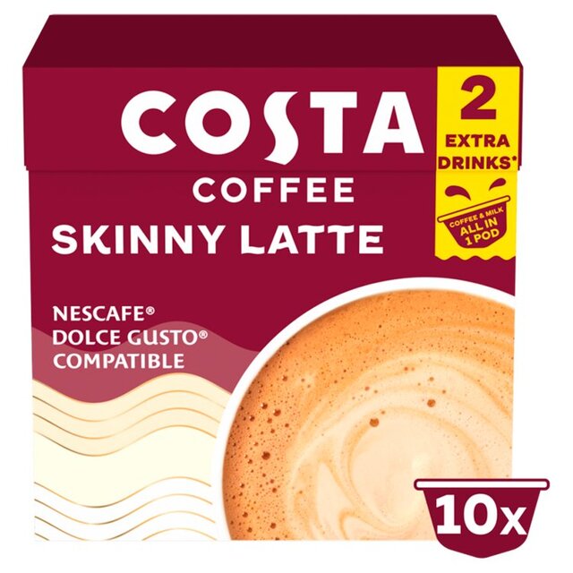 Costa Coffee Nescafe Dolce Gusto Compatible Skinny Latte - Image 1