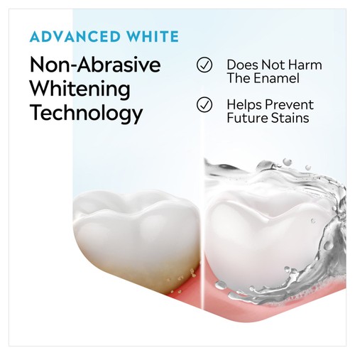 Listerine Advanced White Milder Taste Alcohol Free Mouthwash thumbnail 3