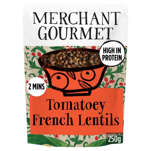 Merchant Gourmet Tomatoey French Puy & Green Lentils