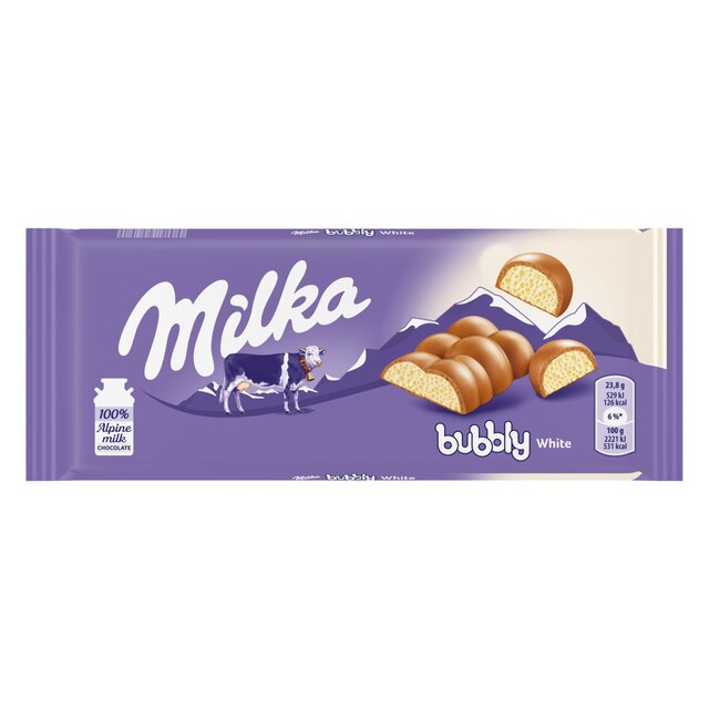 Milka Bubbly White Chocolate Bar