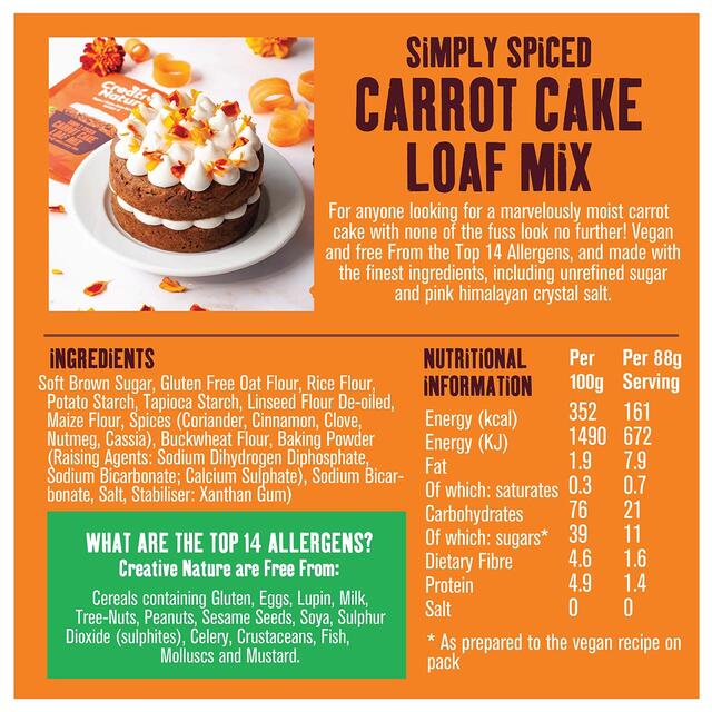 Creative Nature Carrot Cake Loaf Mix thumbnail 3