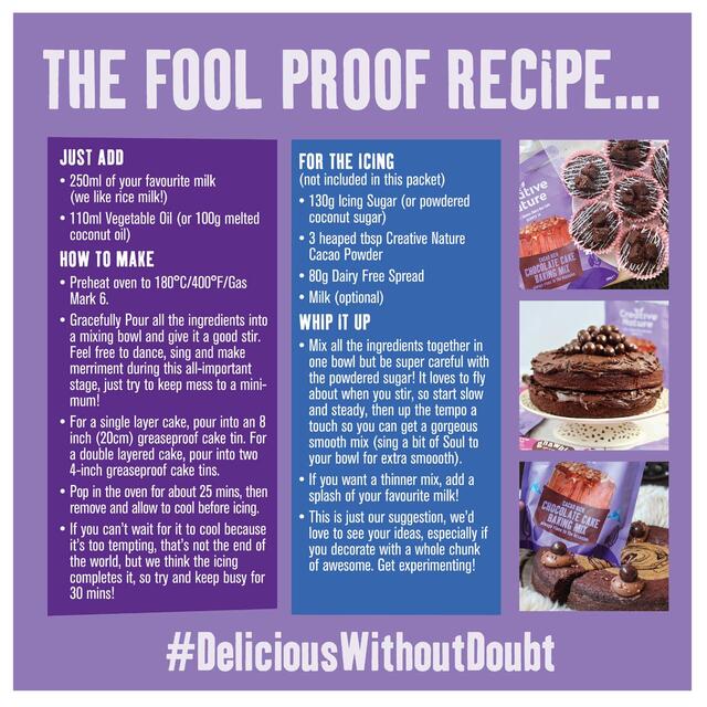 Creative Nature Cacao Rich Chocolate Cake Baking Mix thumbnail 4