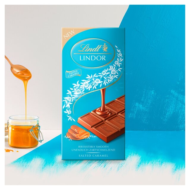 Lindt Lindor Milk Salted Caramel Chocolate Bar thumbnail 6